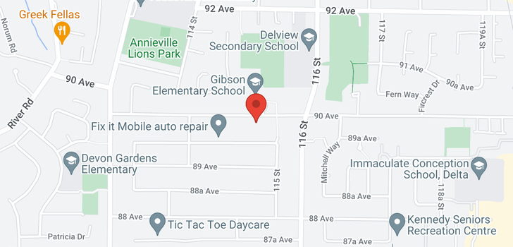 map of 11482 90 AVENUE
